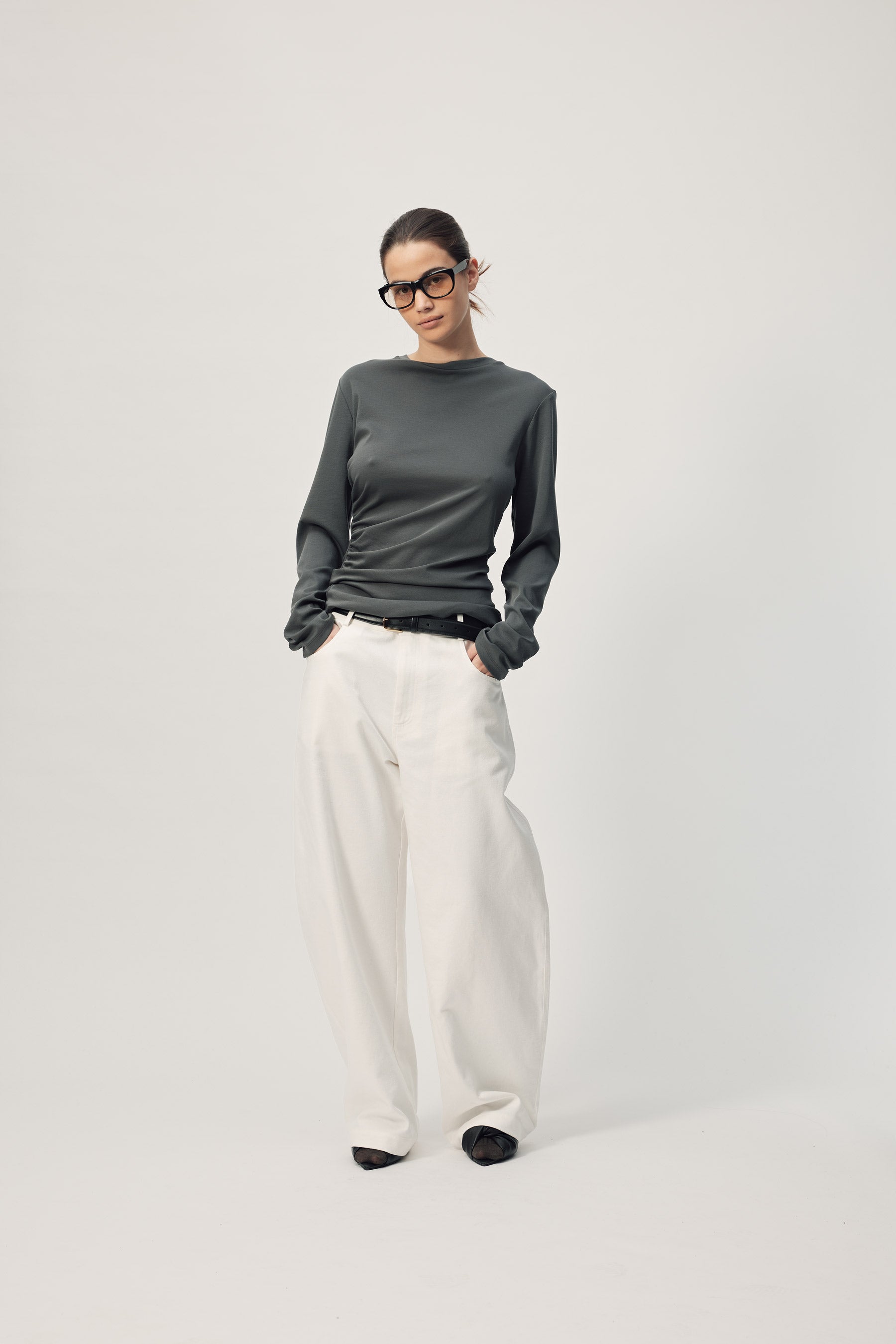 L/S Miriam Top AW26 Slate