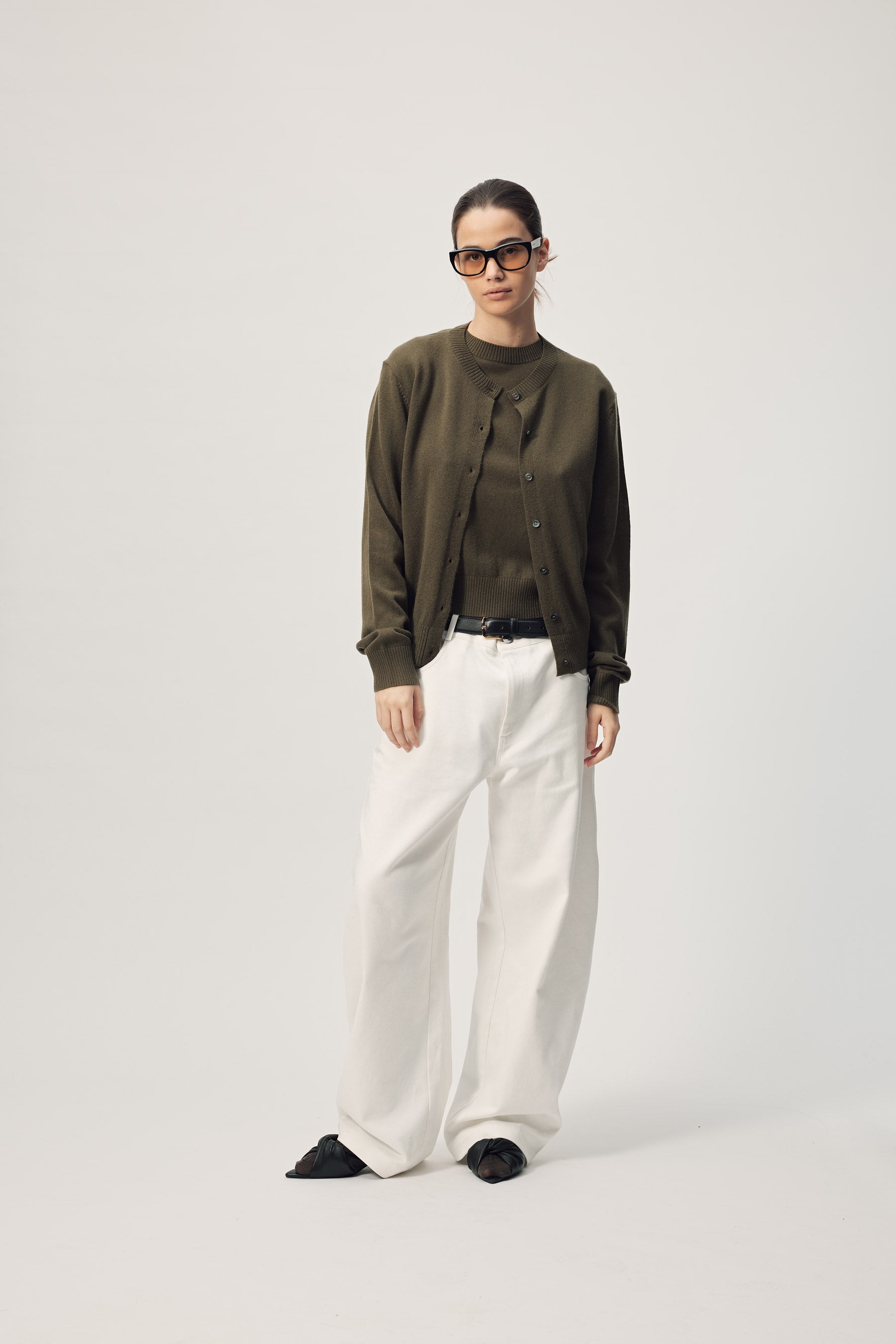 Farrah Jumper AW26 Dark Khaki