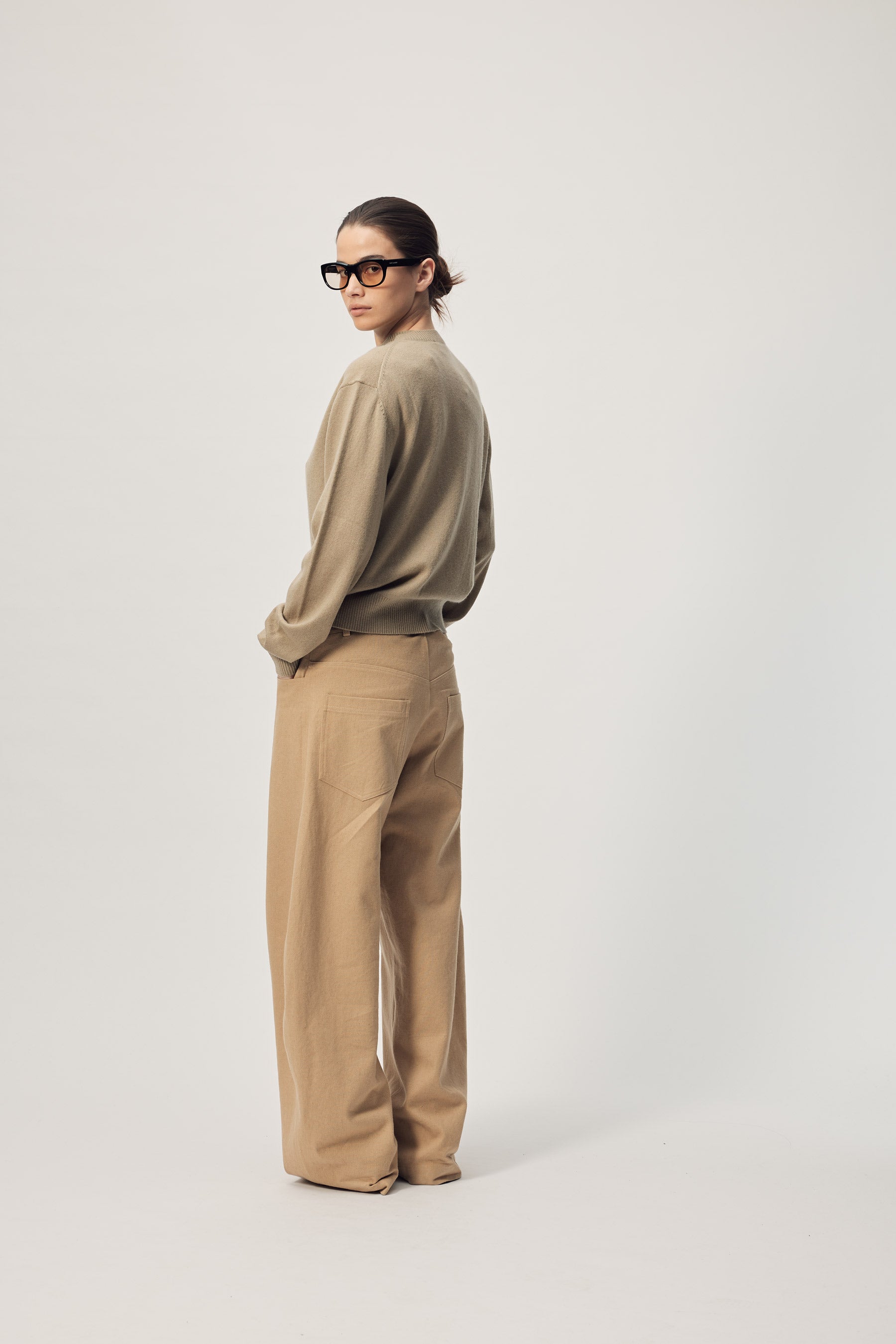 Farrah Knit Cardi AW26 Smokey Taupe