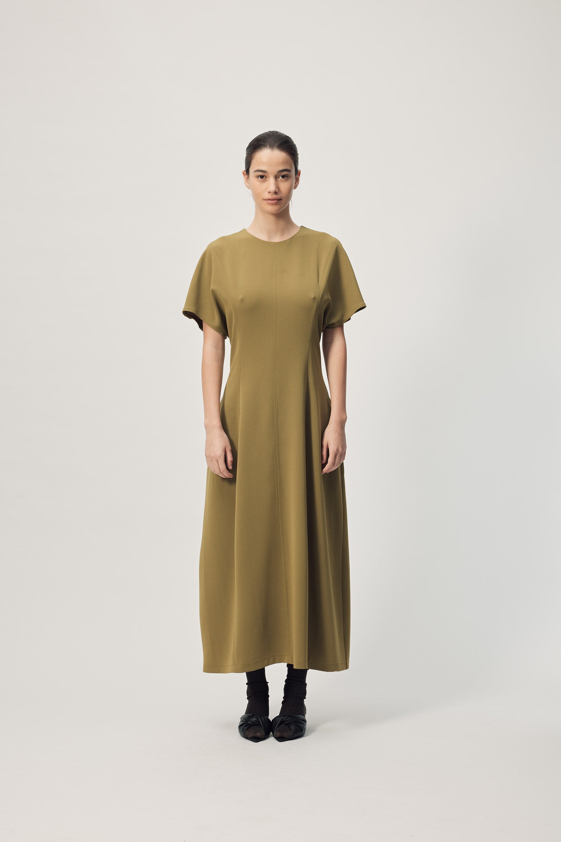 Marisol Dress AW26 Sicilian Olive