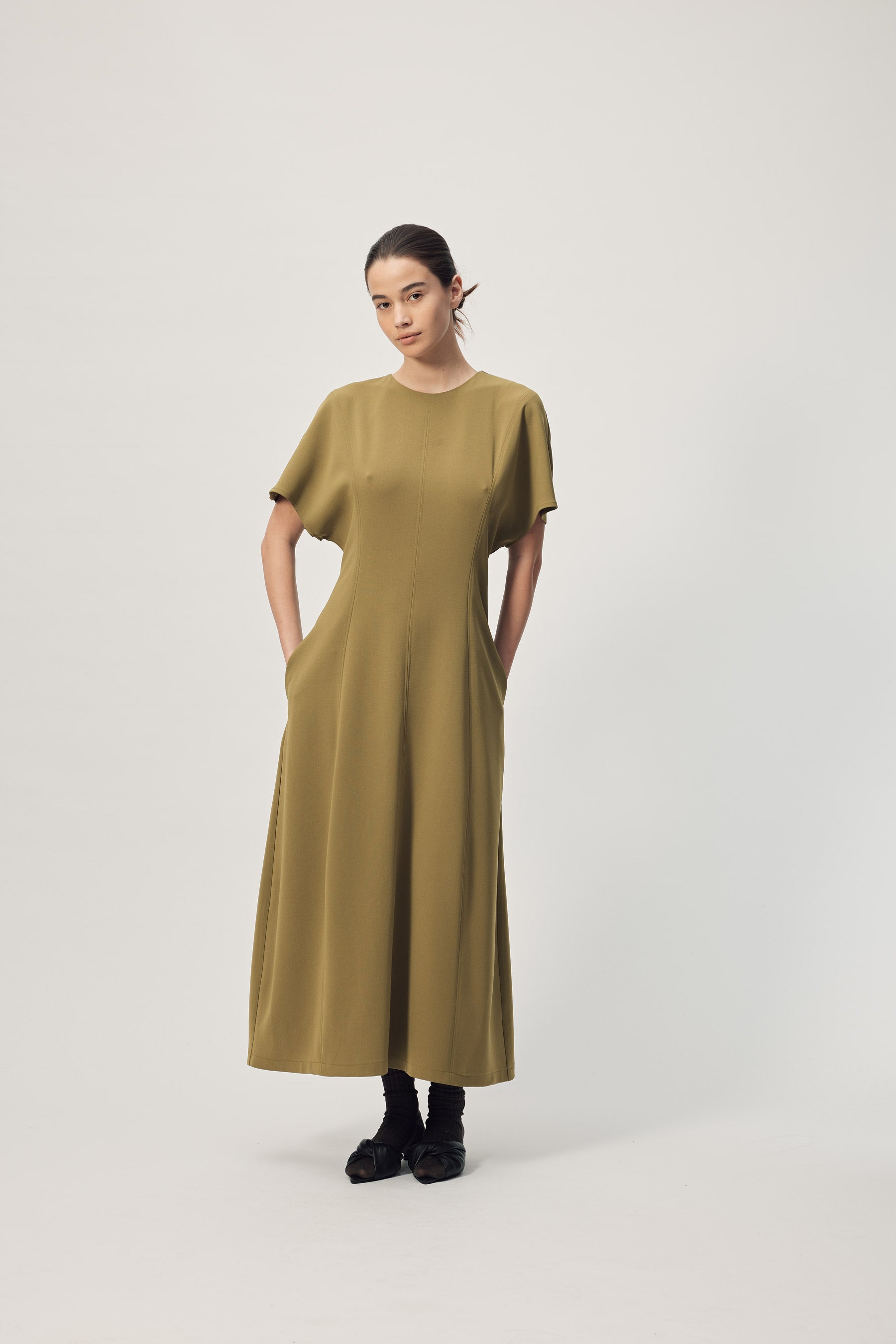 Marisol Dress AW26 Sicilian Olive