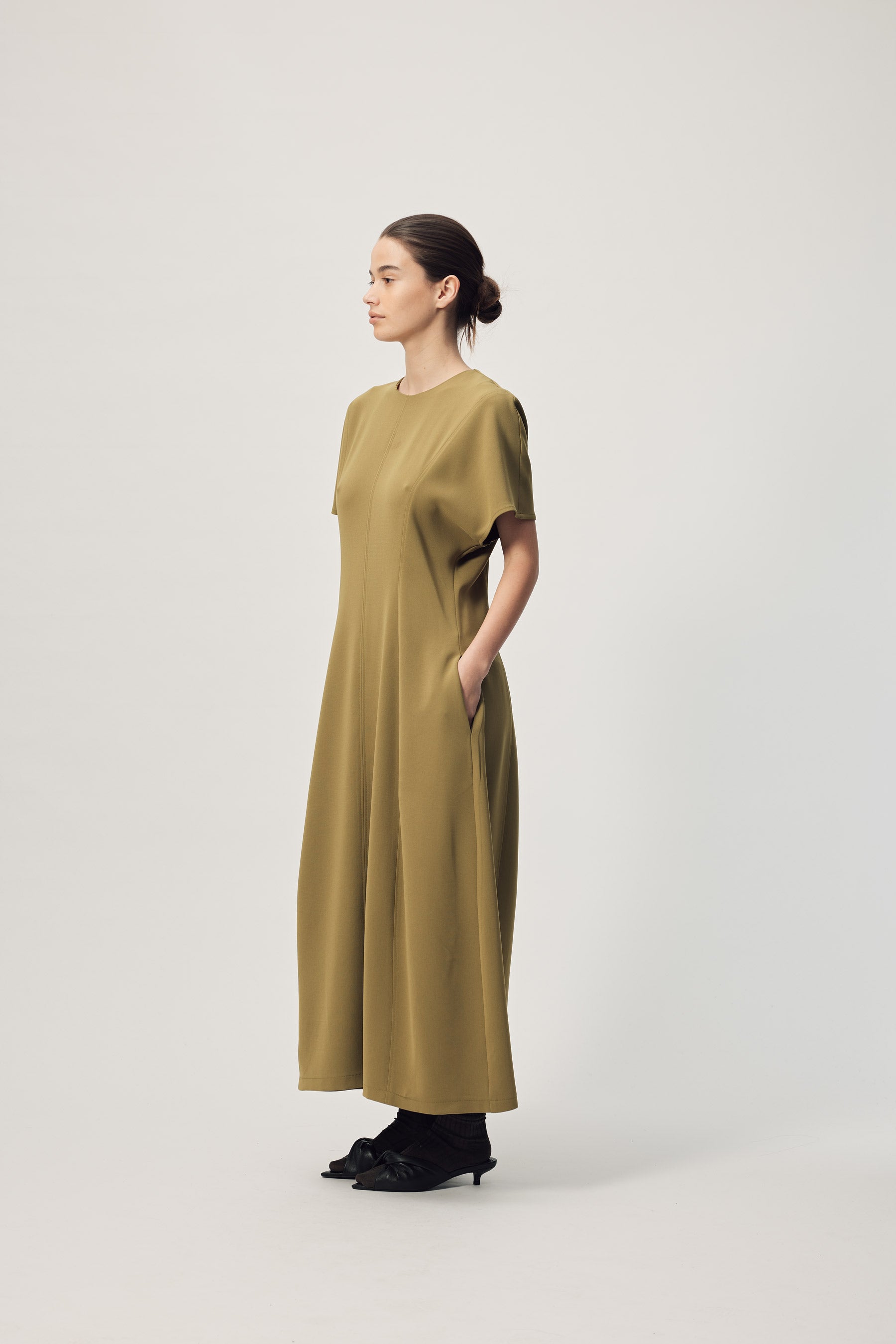 Marisol Dress AW26 Sicilian Olive