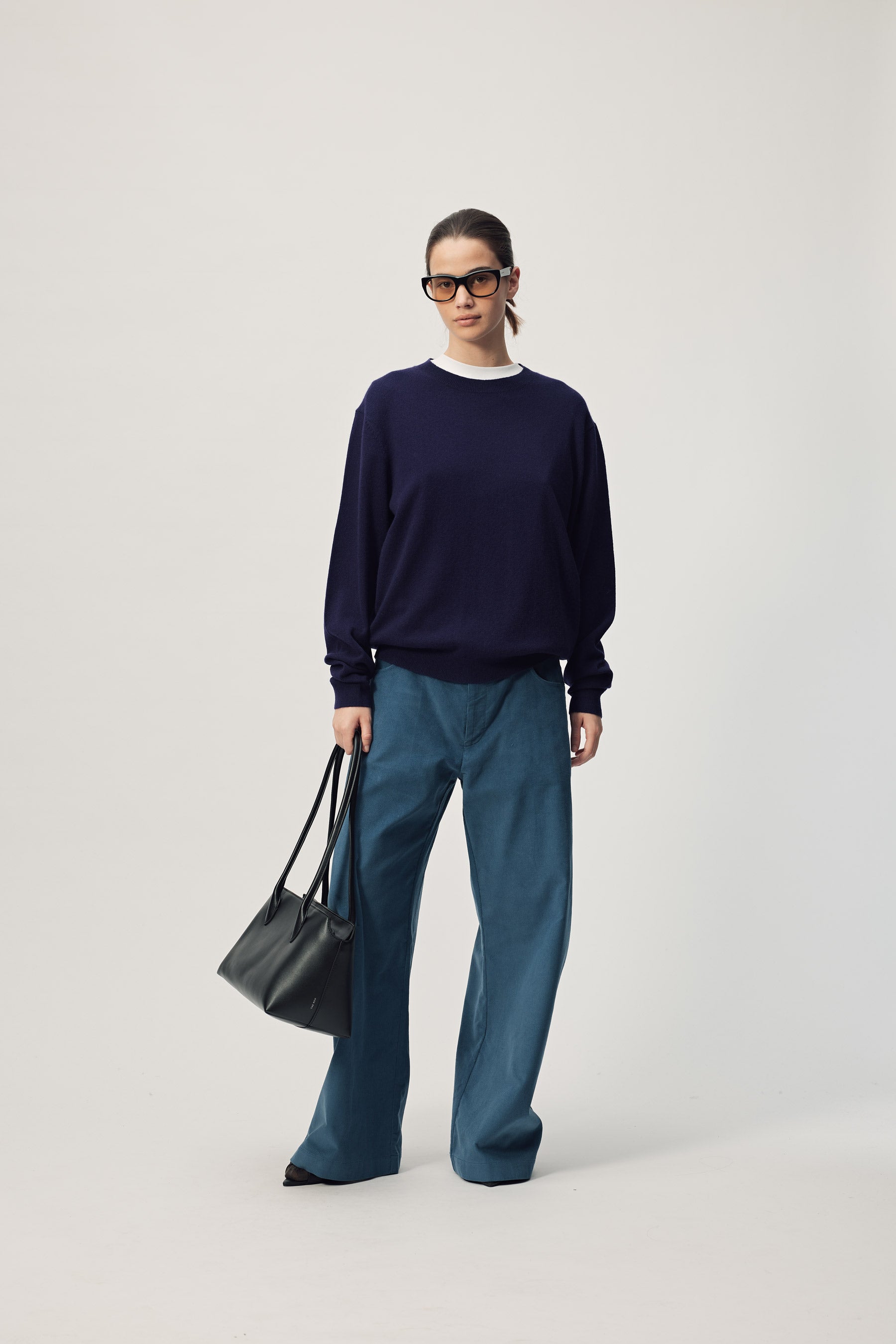 Faron Cashmere Jumper AW26 Dark Purple