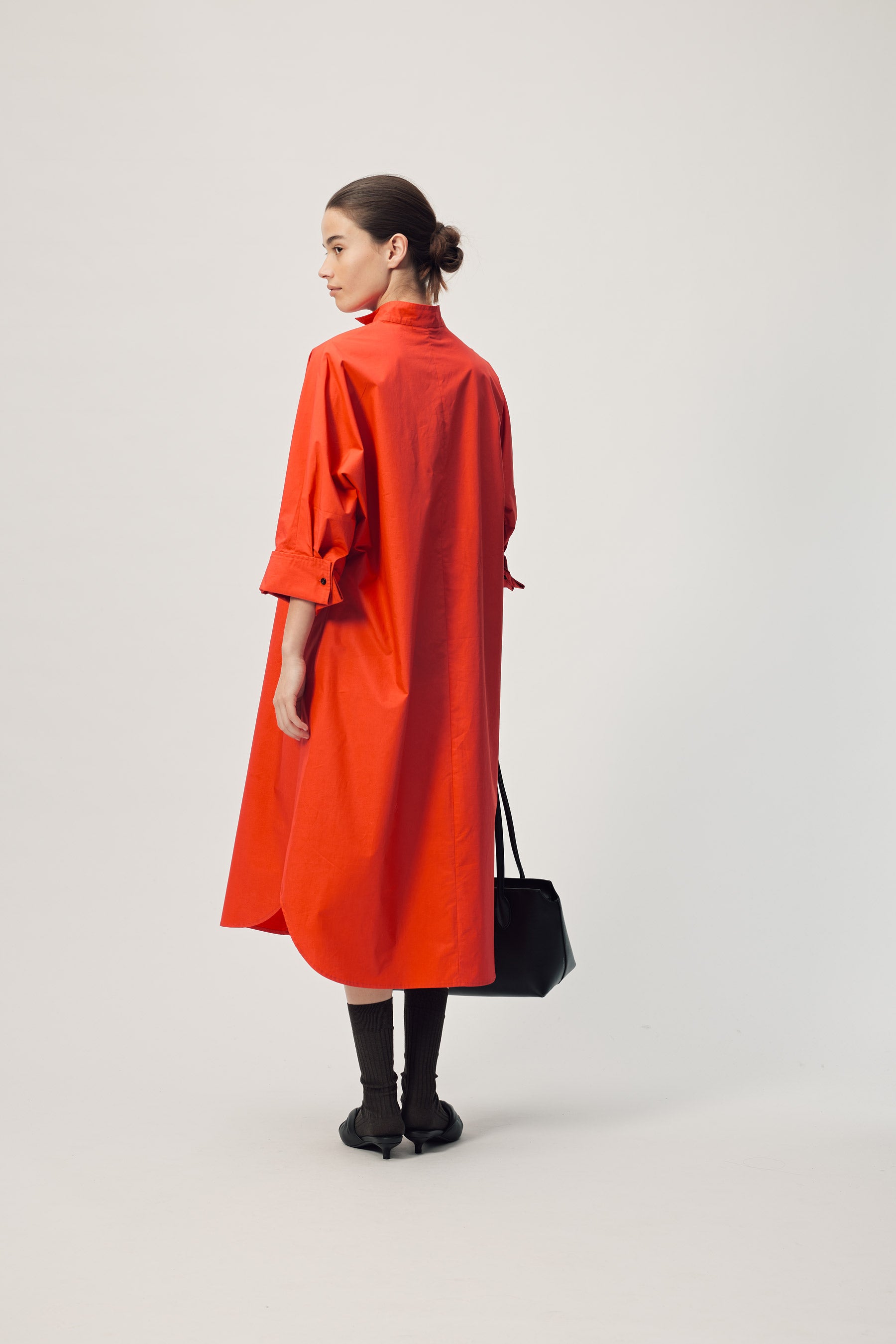 Carmen Shirt Dress AW26 Lipstick Red