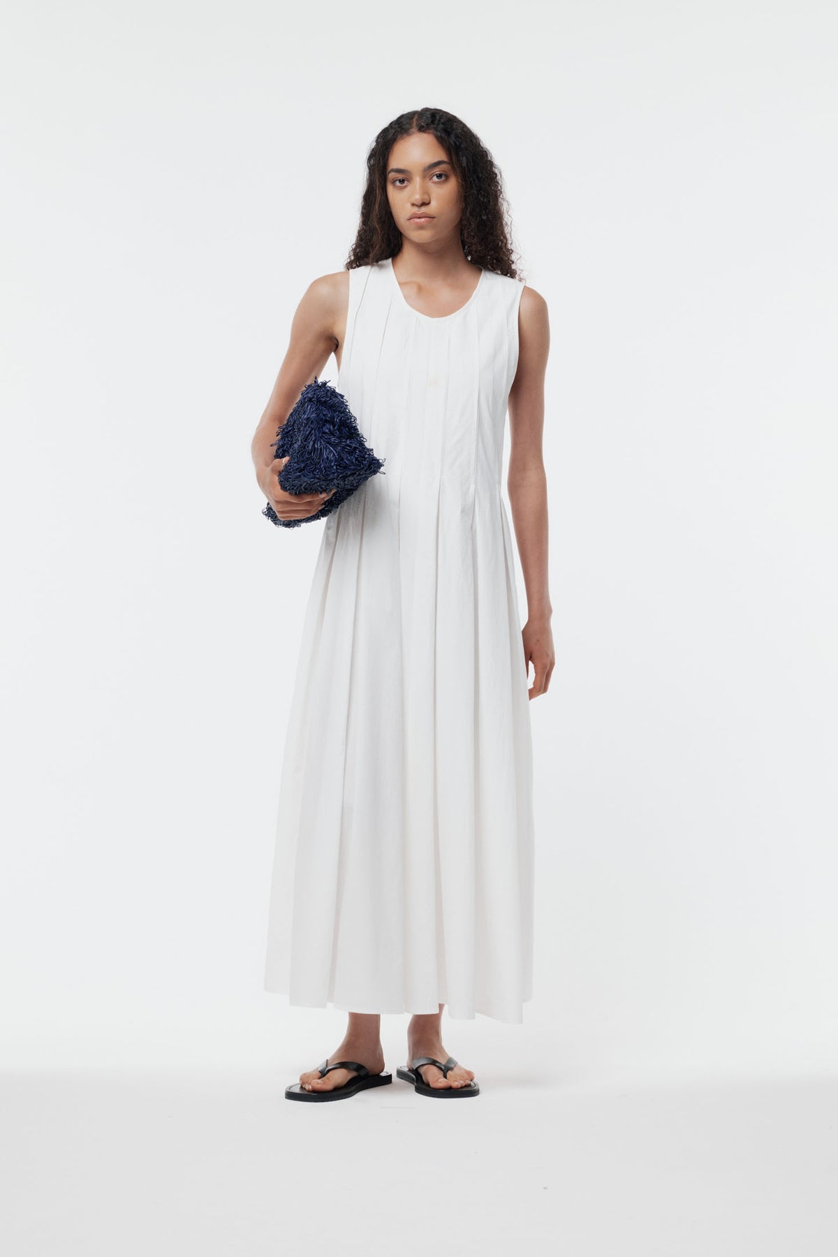 Carolyn Dress Plaster White SS26
