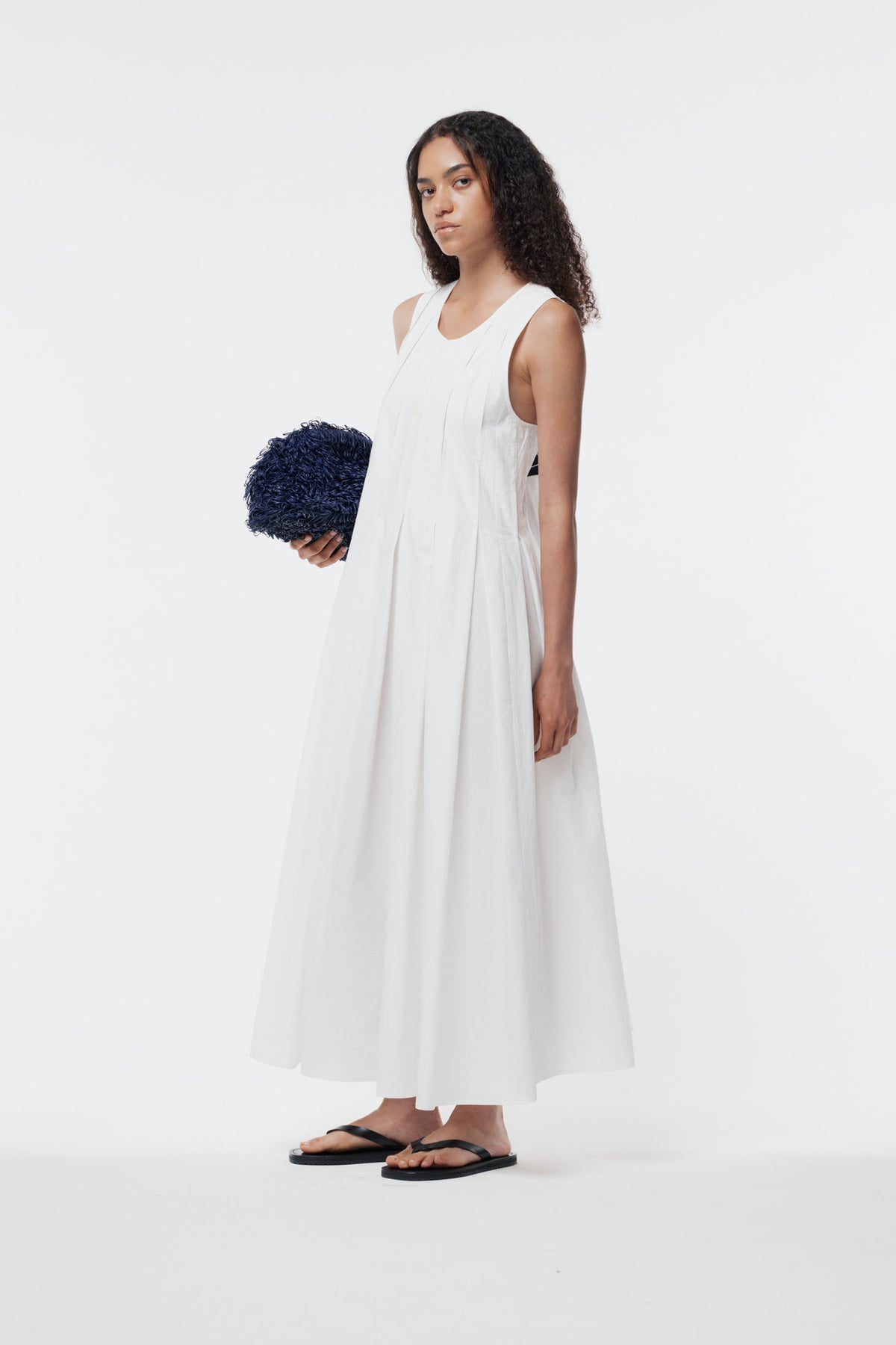 Carolyn Dress Plaster White SS26