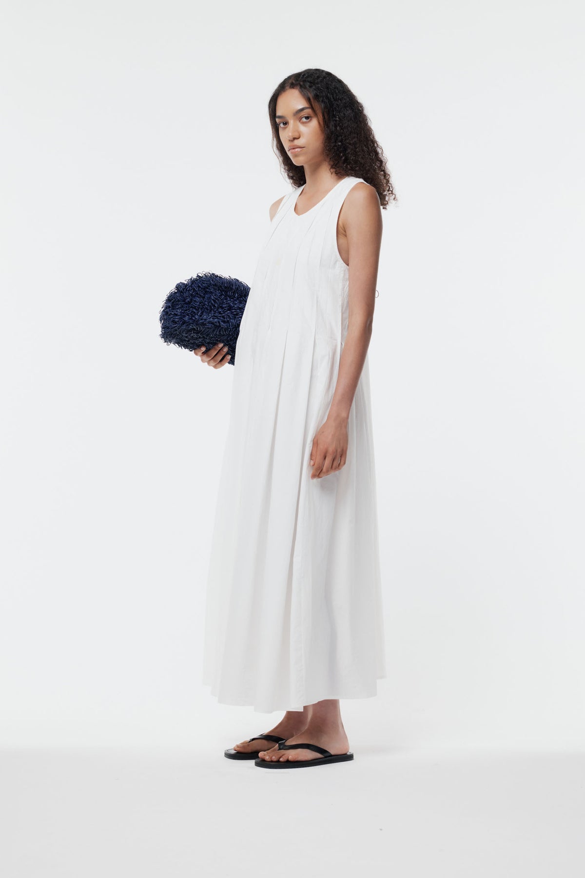 Carolyn Dress Plaster White SS26
