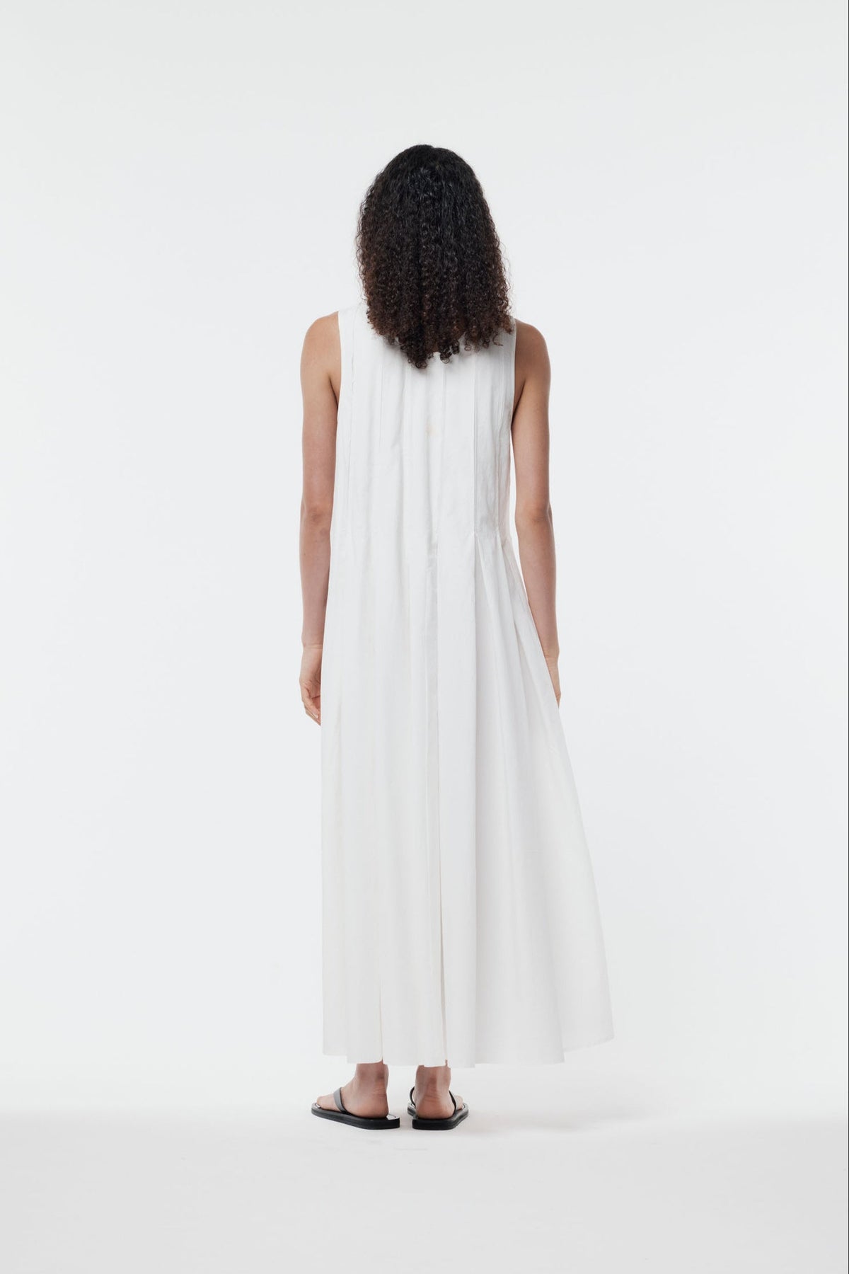 Carolyn Dress Plaster White SS26