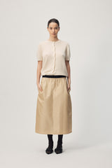 Cheval Skirt  AW26 Sand