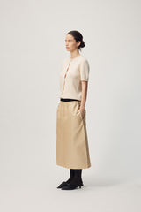 Cheval Skirt  AW26 Sand