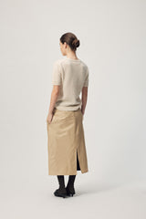 Cheval Skirt  AW26 Sand