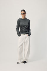 L/S Miriam Top AW26 Slate