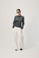 L/S Miriam Top AW26 Slate