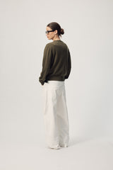 Farrah Knit Cardi AW26 Dark Khaki