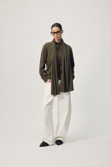 Farrah Knit Cardi AW26 Dark Khaki