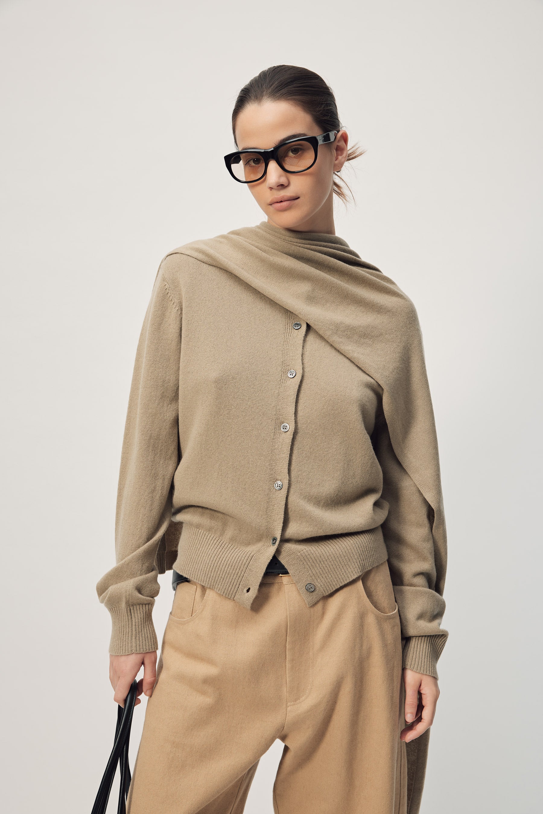 Farrah Scarf  AW26 Smokey Taupe
