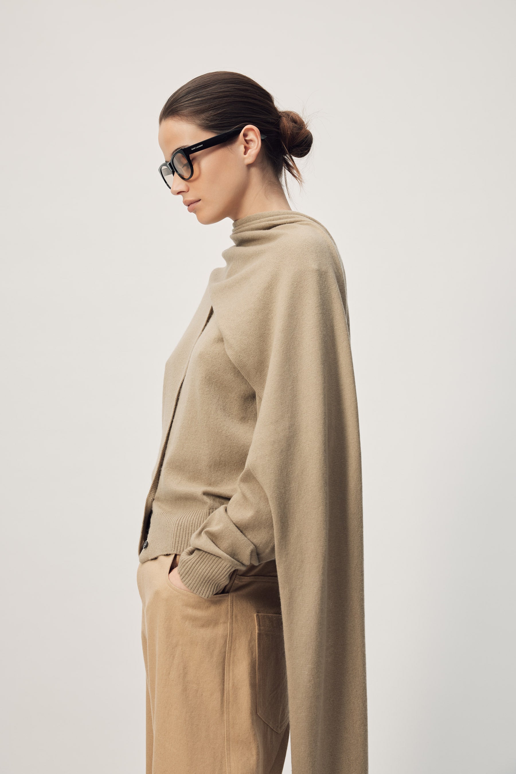 Farrah Scarf  AW26 Smokey Taupe