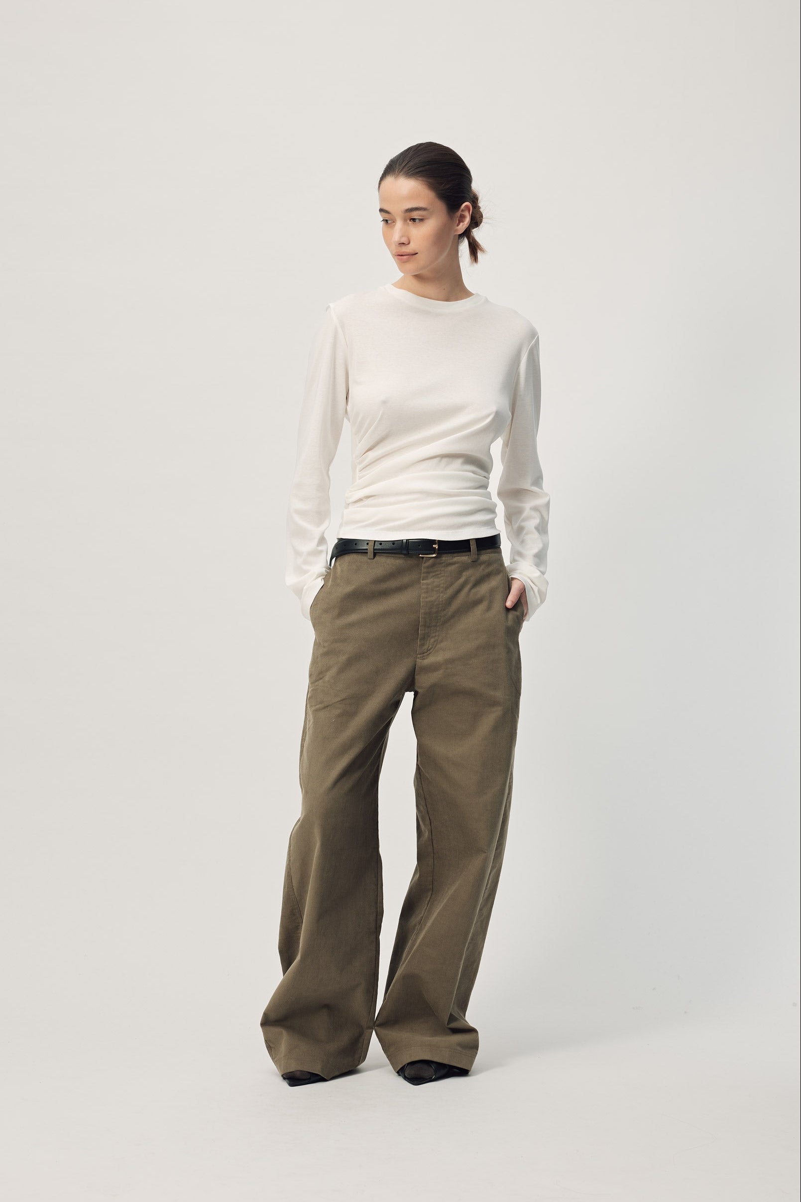L/S Miriam Top AW26 Parchment