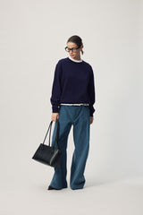 Faron Cashmere Jumper AW26 Dark Purple