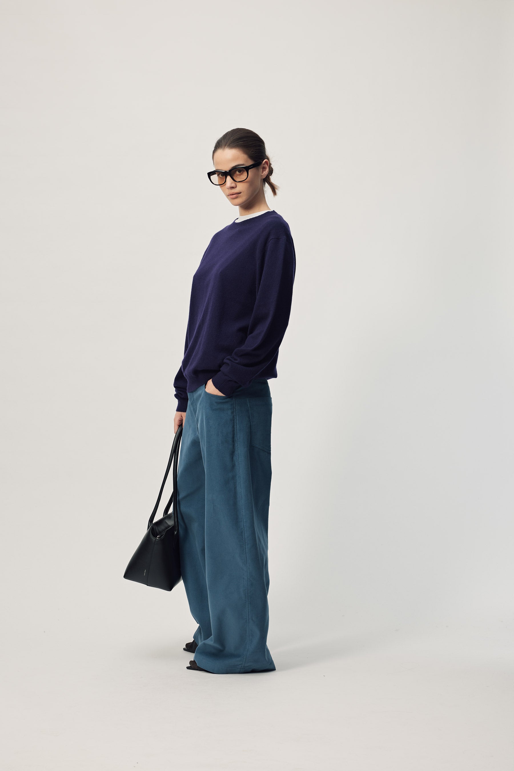 Faron Cashmere Jumper AW26 Dark Purple