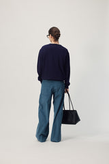 Faron Cashmere Jumper AW26 Dark Purple