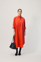 Carmen Shirt Dress AW26 Lipstick Red