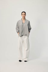 Sion Blouse  AW26 Grey Mini Check