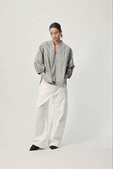 Sion Blouse  AW26 Grey Mini Check