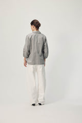 Sion Blouse  AW26 Grey Mini Check