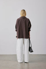 Silvio Top Short Sleeve SS25 Barolo
