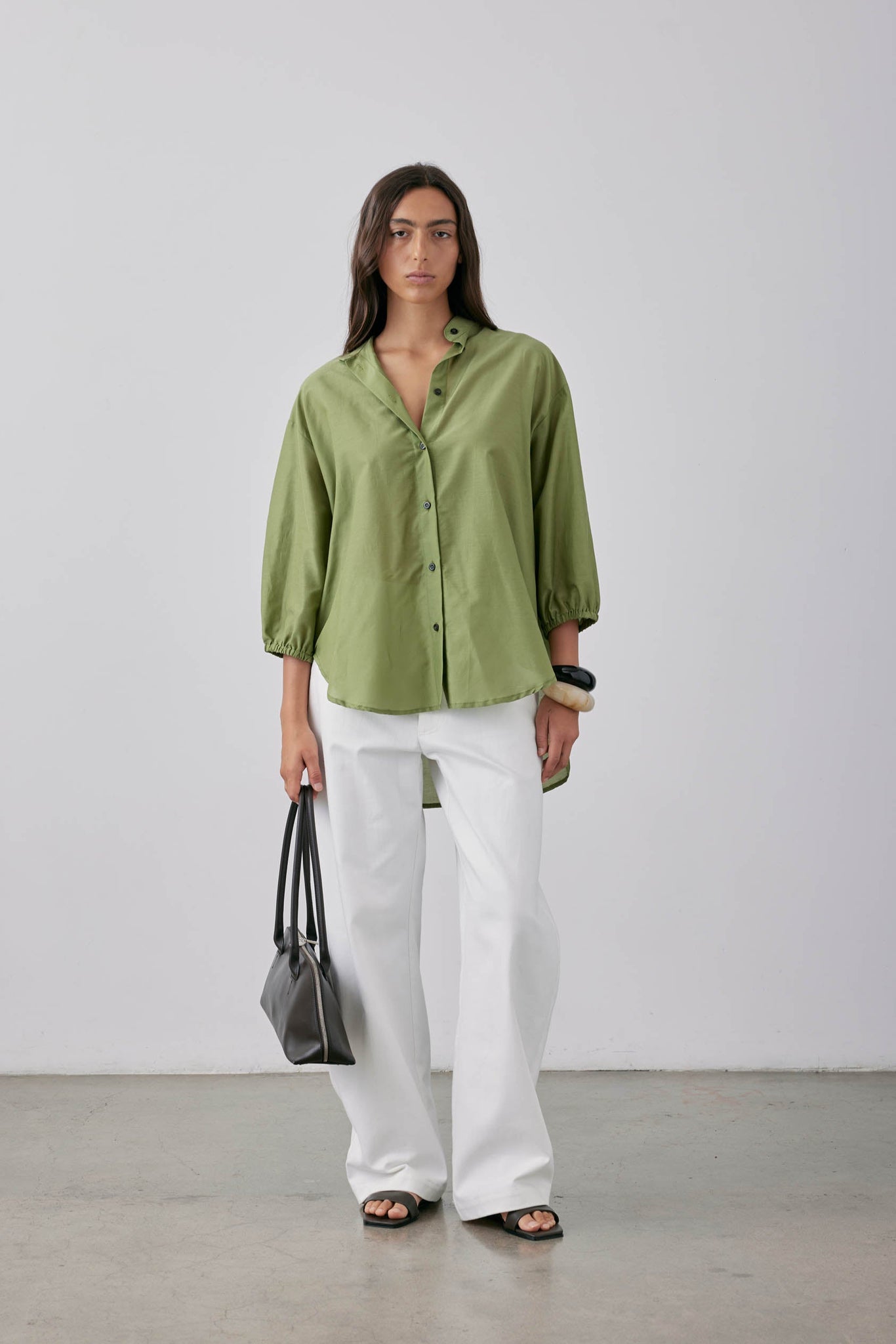 Tadao Blouse SS25 Moss