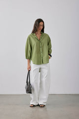 Tadao Blouse SS25 Moss