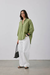 Tadao Blouse SS25 Moss