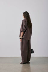 Silvio Top Short Sleeve SS25 Barolo