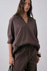Silvio Top Short Sleeve SS25 Barolo