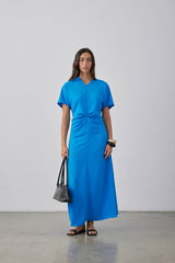 Dorienne Dress SS25 Cerulean