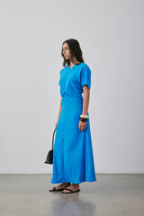 Dorienne Dress SS25 Cerulean