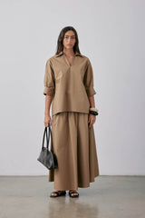Silvio Top Short Sleeve SS25 Biscuit