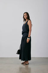 Pleated Dale Skirt SS25 Black