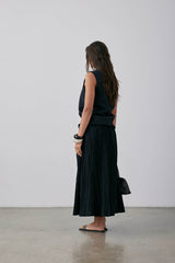 Pleated Dale Skirt SS25 Black