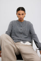 Farrah Knit Cardi Gray