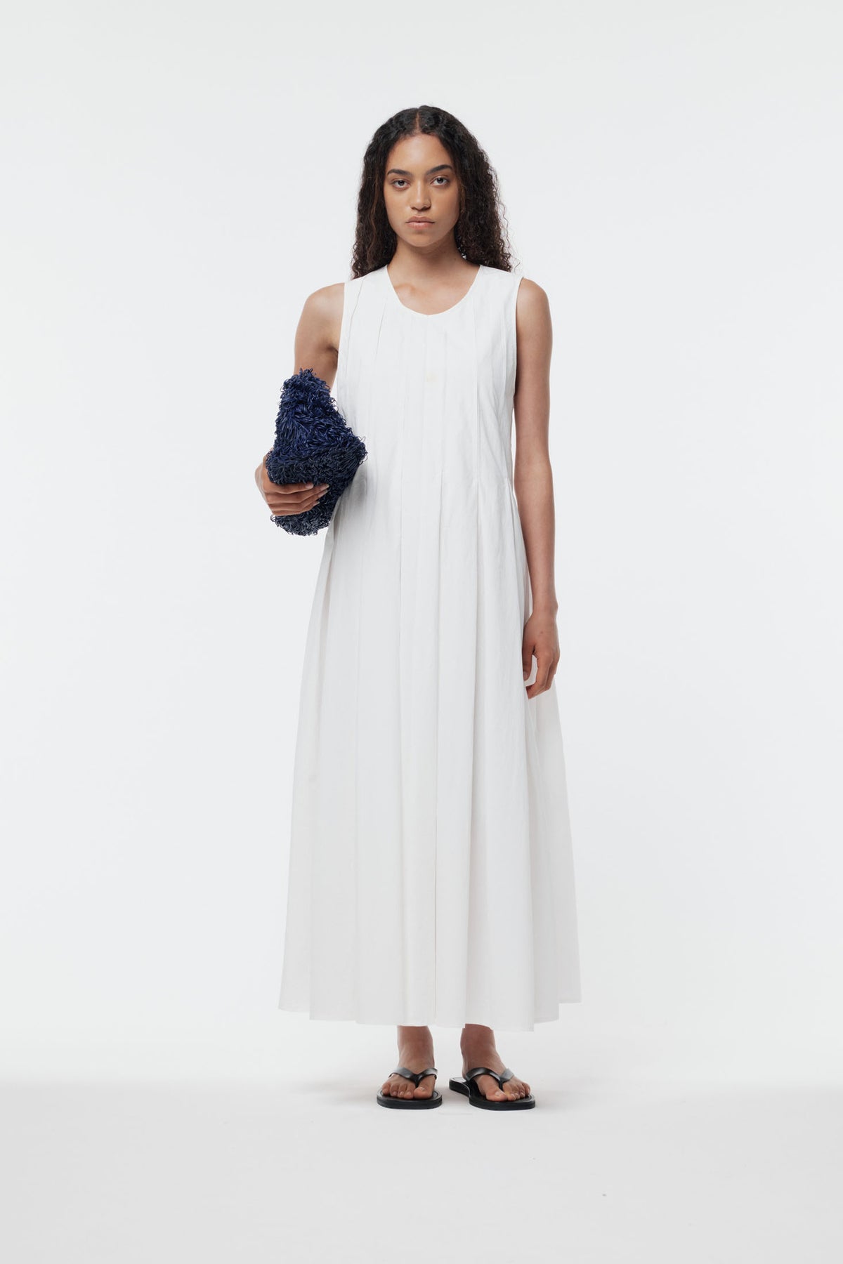 Carolyn Dress Plaster White SS26