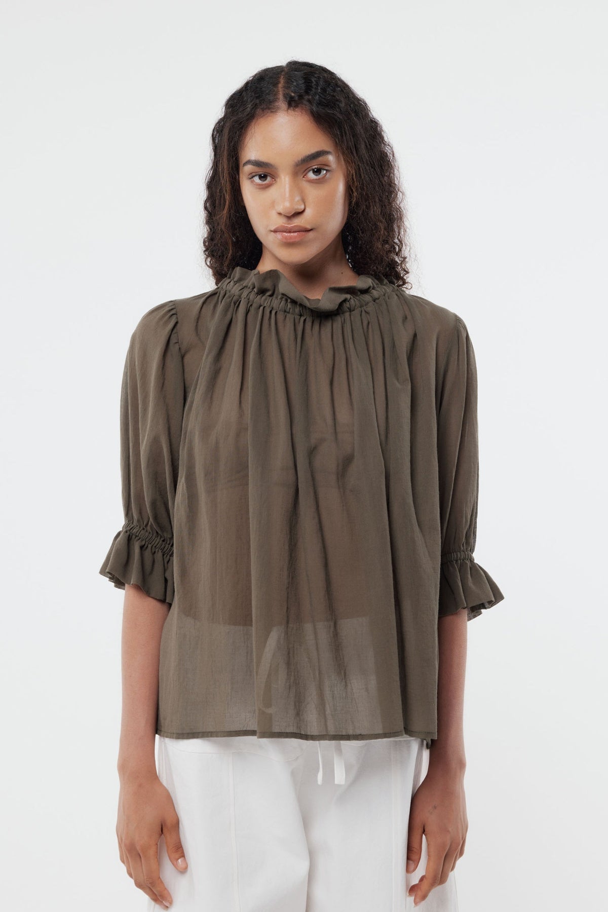 Peddle Top Khaki SS26