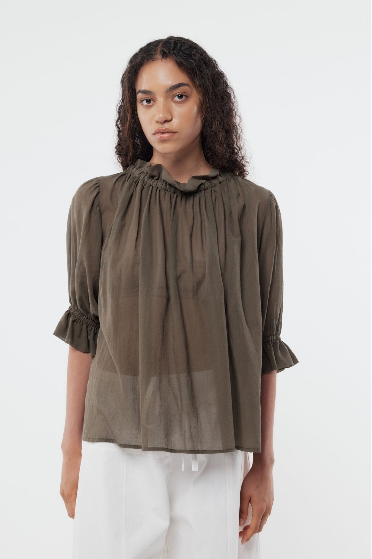 Peddle Top Khaki SS26
