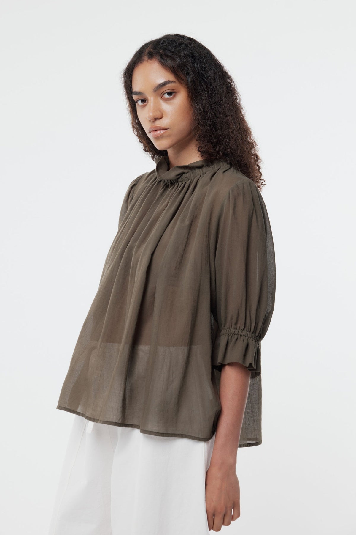 Peddle Top Khaki SS26